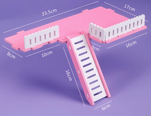 ハムスターケージ 二階建て階段付きハムスターハウス