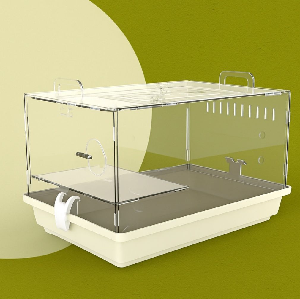 ハムスターケージ 大空間透明二階建てハムスターケージ