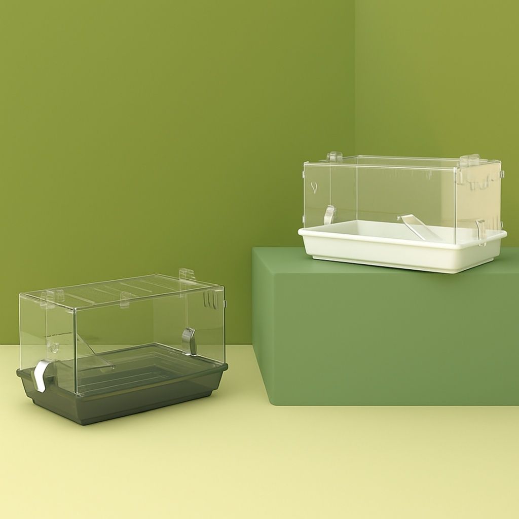 ハムスターケージ 大空間透明二階建てハムスターケージ