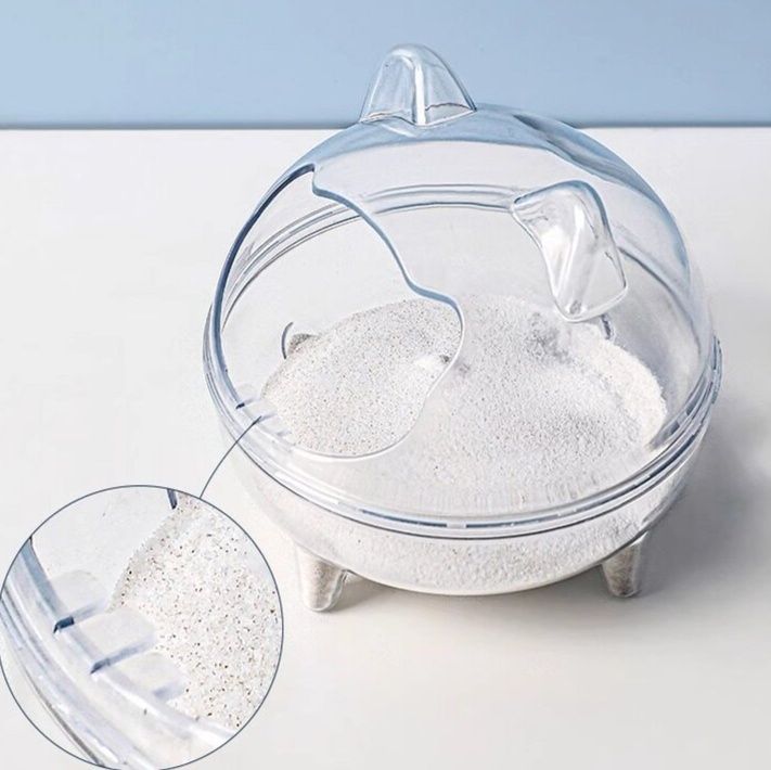 ハムスターケージ 透明浴室型小動物ハウス耳付き