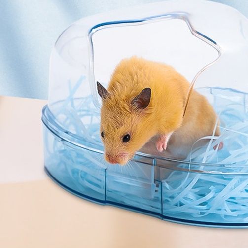 ハムスターケージ 透明ドーム型小動物用浴室ハウス