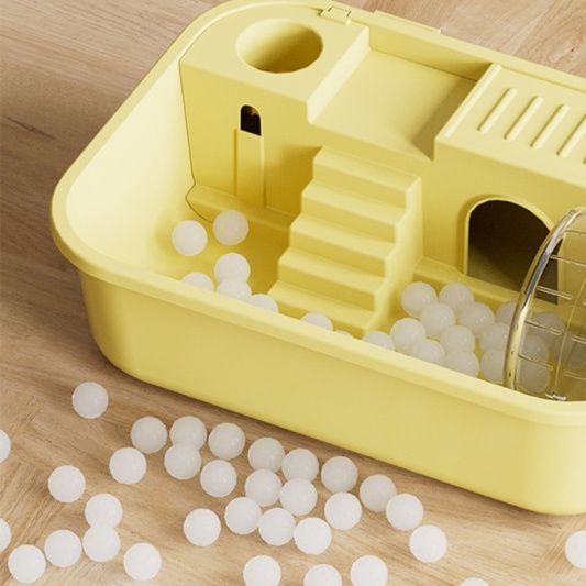 ハムスターケージ 二層式透明蓋付き小動物用飼育ケージ