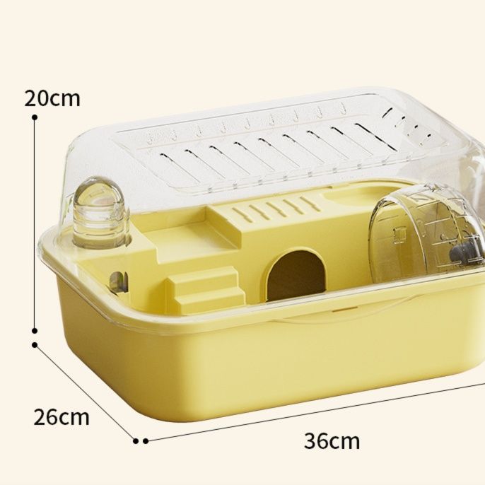 ハムスターケージ 二層式透明蓋付き小動物用飼育ケージ