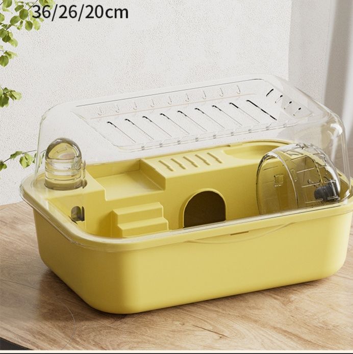 ハムスターケージ 二層式透明蓋付き小動物用飼育ケージ