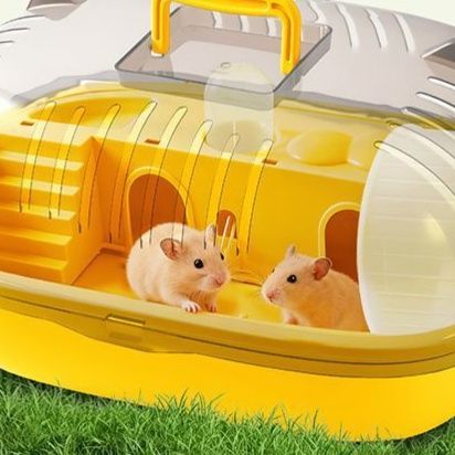 ハムスターケージ 全視界透明携帯用小動物ケージ