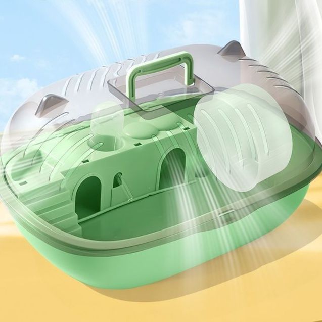 ハムスターケージ 全視界透明携帯用小動物ケージ