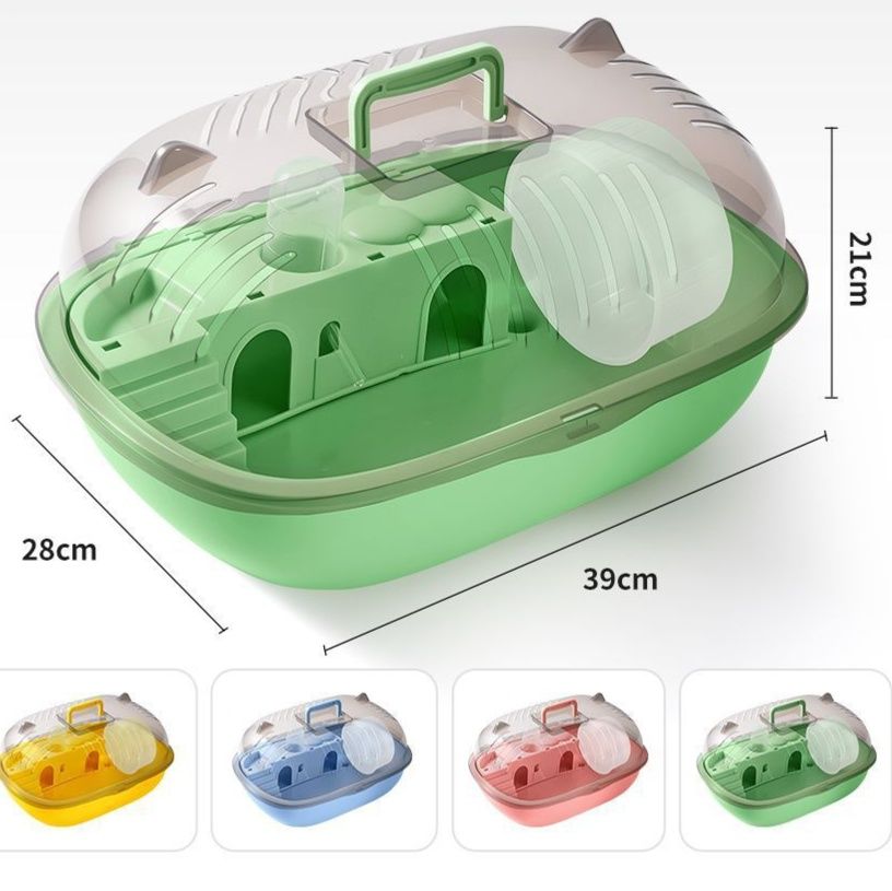 ハムスターケージ 全視界透明携帯用小動物ケージ