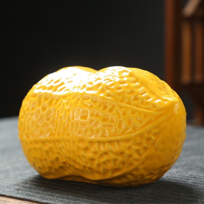 ハムスターケージ 落花生型陶器製ハムスター用涼感ハウス