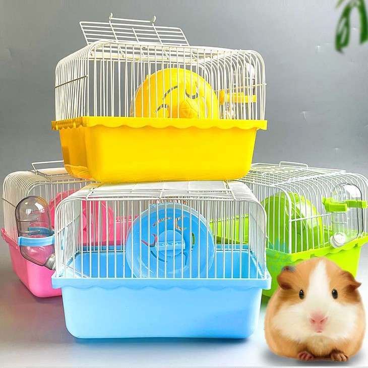 ハムスターケージ 金属網付き小動物セット