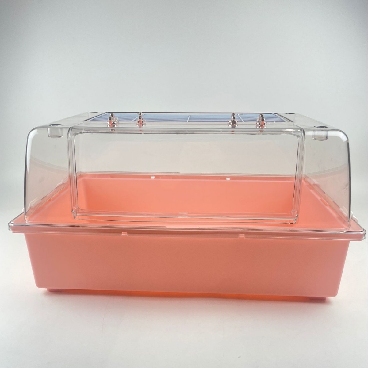 ハムスターケージ 透明天窓付き小動物用プラスチック飼育ケージ