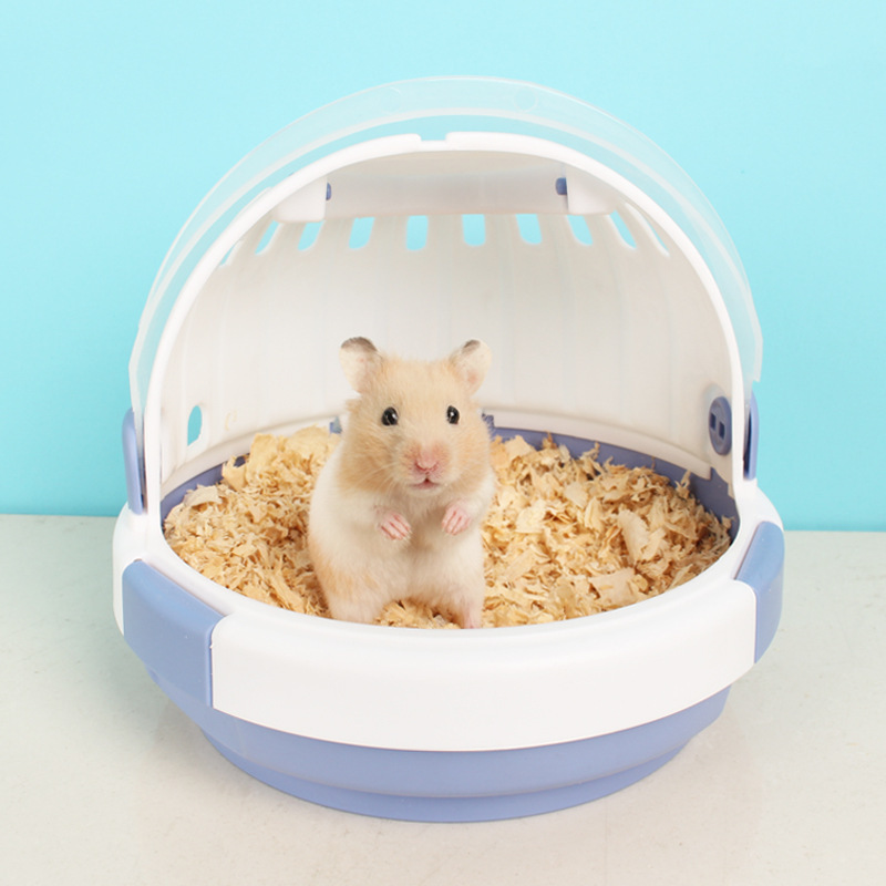ハムスターケージ 透明ドーム型回し車付きハムスター飼育ケース