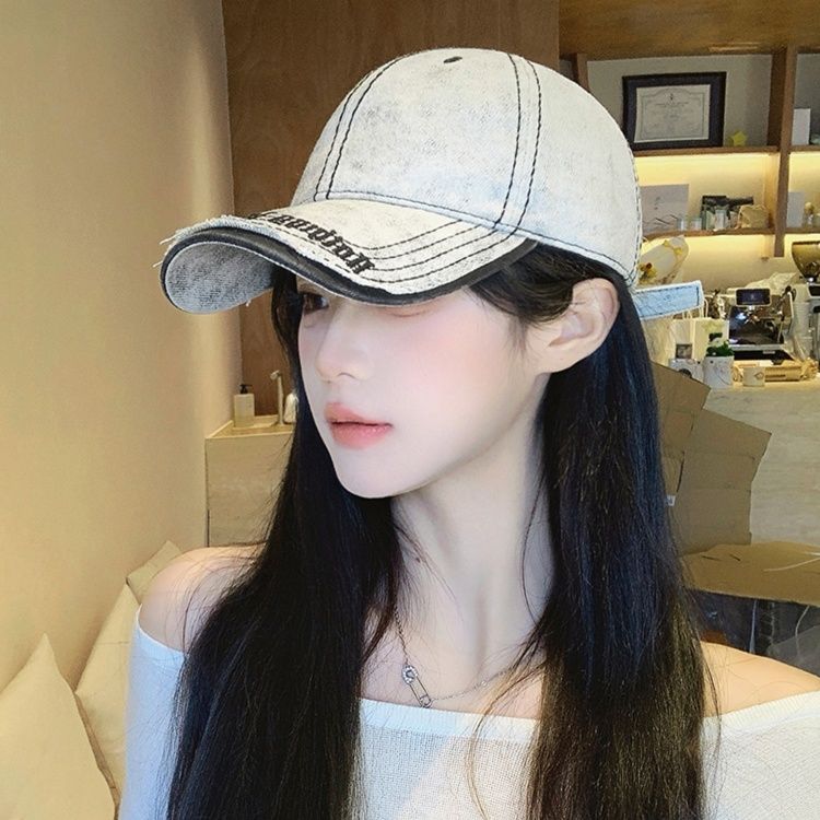 帽子 レディース ヴィンテージ風デニムキャップ