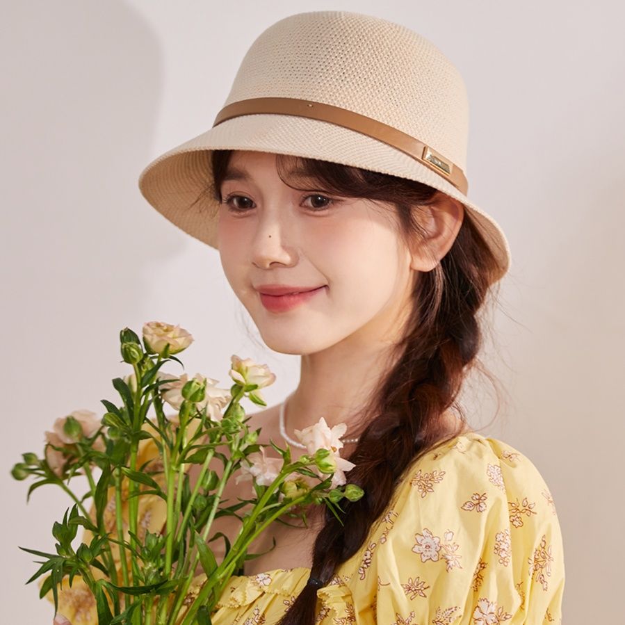 帽子 レディース シンプル上品　麦わらハット