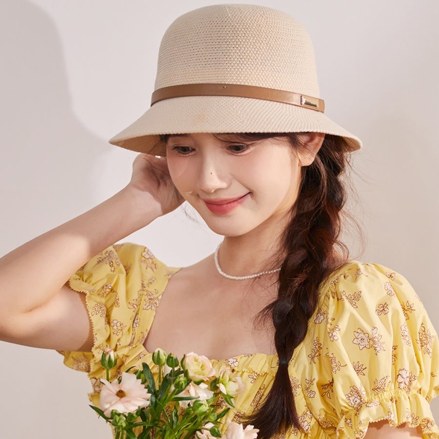 帽子 レディース シンプル上品　麦わらハット