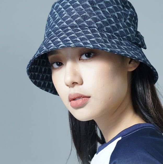 帽子 レディース 格子模様のおしゃれバケットハット