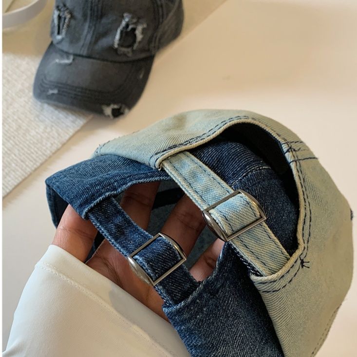 帽子 レディース ヴィンテージ風ダメージ加工キャップ