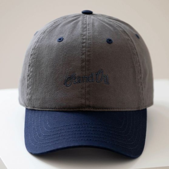 帽子 レディース ツートーン刺繍入りスポーティキャップ