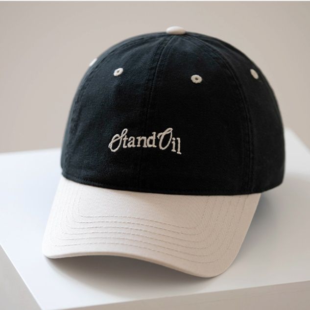 帽子 レディース ツートーン刺繍入りスポーティキャップ