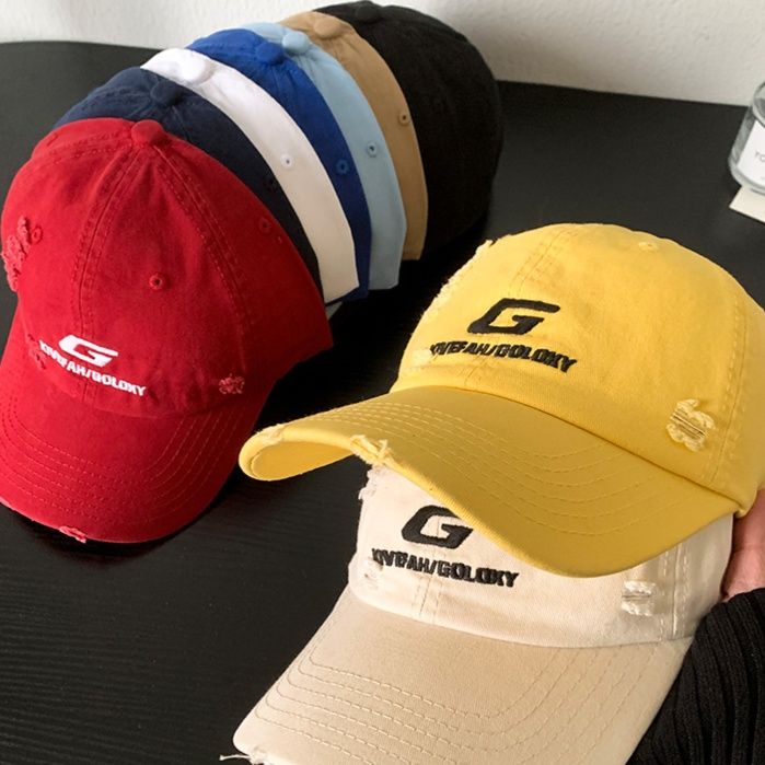 帽子 レディース ヴィンテージ風ダメージ加工キャップ
