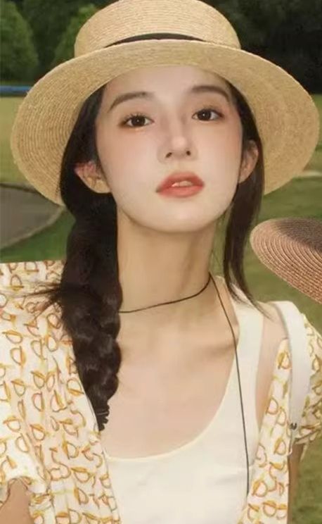 帽子 レディース 優雅な平頂麦わら帽子リボン付き遮陽帽