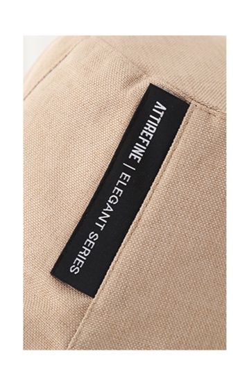 帽子 レディース シンプルロゴワッペン付きつば広バケット帽