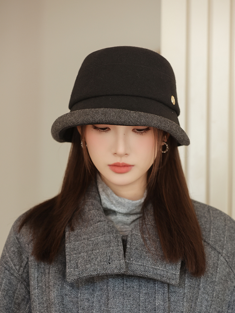 帽子 レディース 上品な金具付きリボンベルト女性用つば広帽子