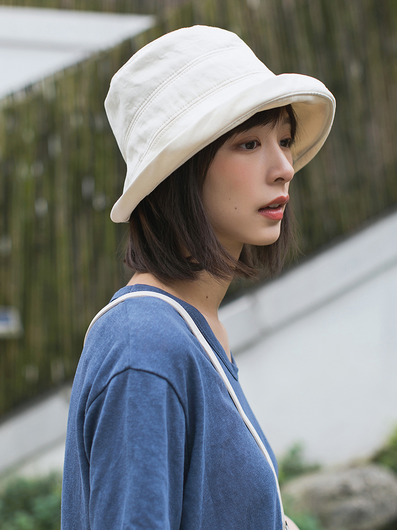 帽子 レディース シンプル綿素材バケットハット
