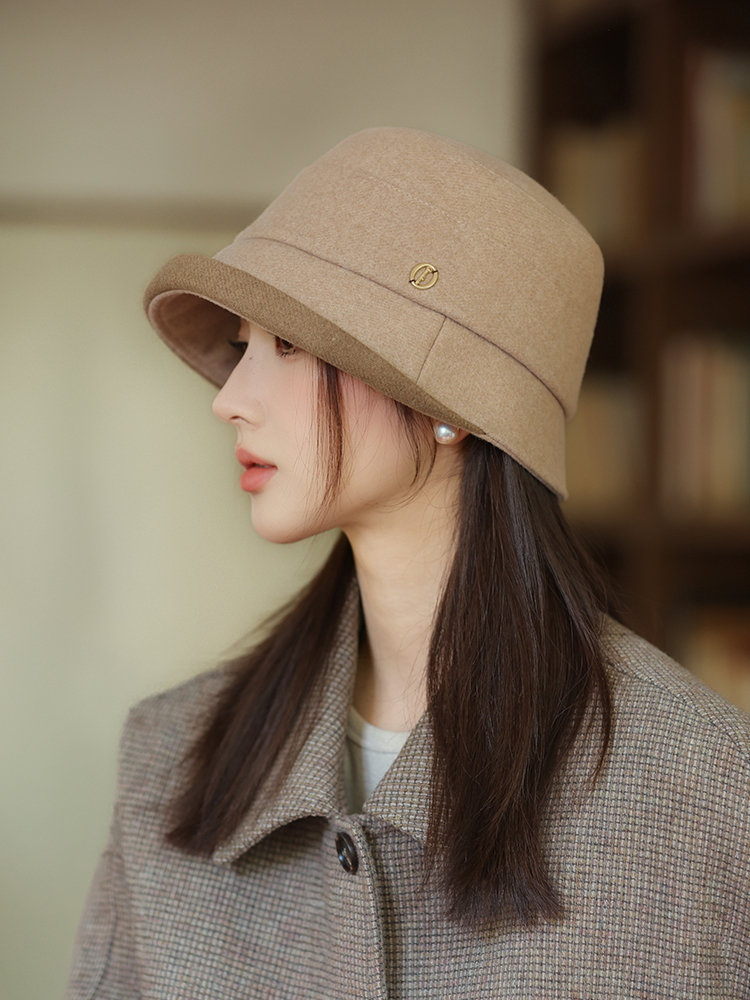 帽子 レディース 上品な金具付きリボンベルト女性用つば広帽子