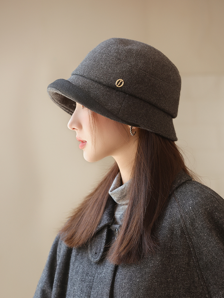 帽子 レディース 上品な金具付きリボンベルト女性用つば広帽子