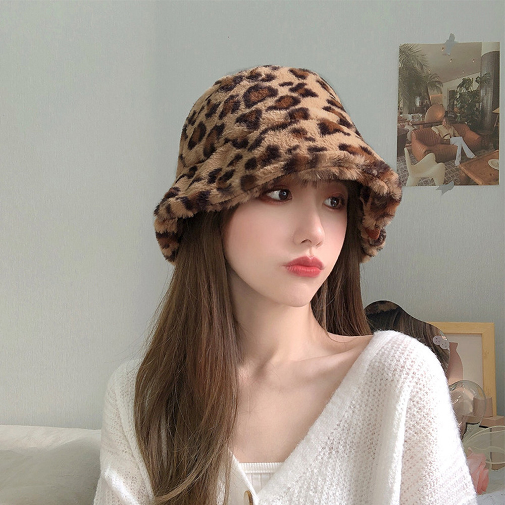 帽子 レディース もこもこファーバケットハット レディース秋冬帽子