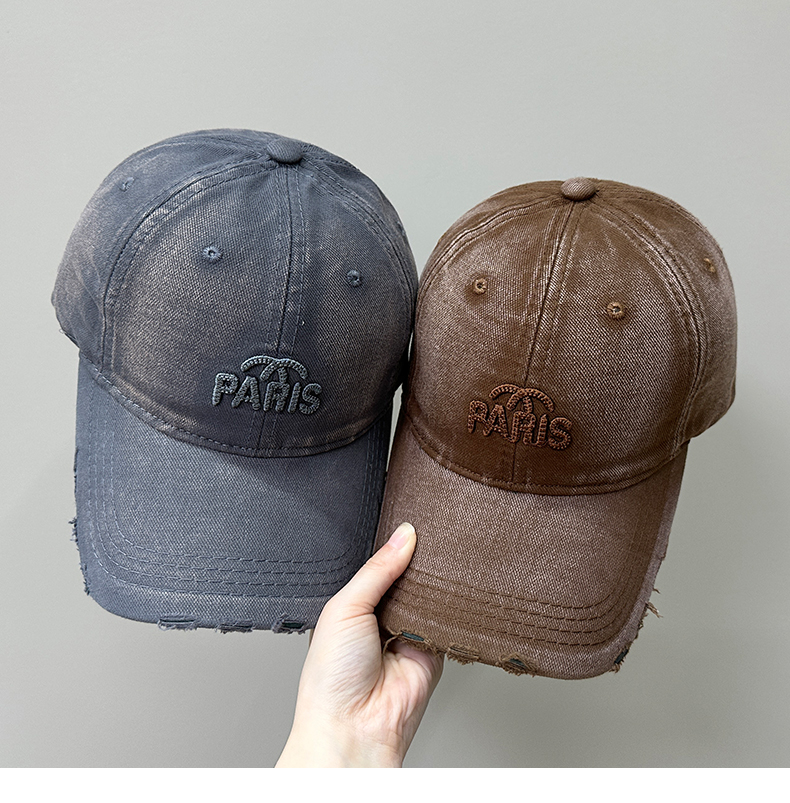 帽子 レディース ヴィンテージ風 刺繍入りキャップ