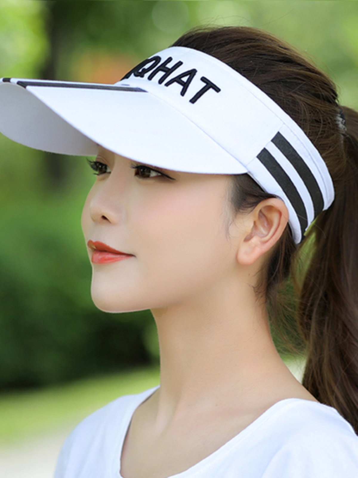 帽子 レディース スポーティサンバイザー