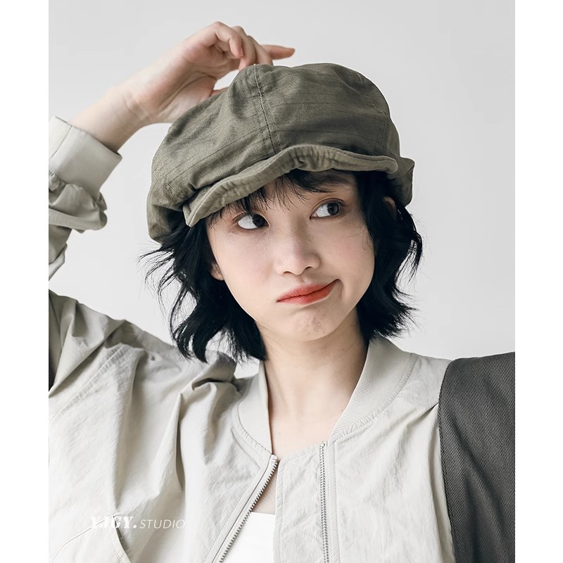 帽子 レディース ナチュラル ふんわりキャスケット