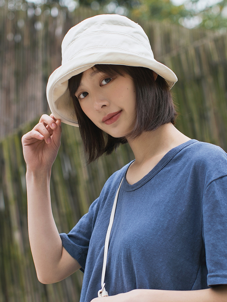 帽子 レディース シンプル綿素材バケットハット