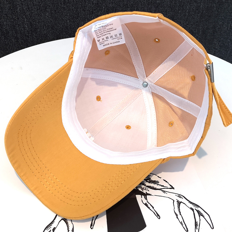帽子 レディース シンプルワンポイント刺繍キャップ