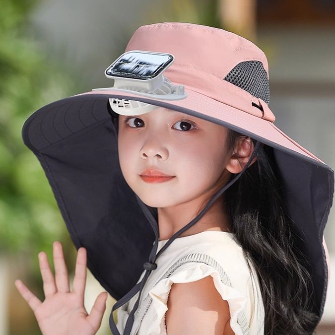アウトドア　帽子 日よけ首元ガード付き冒険ハット