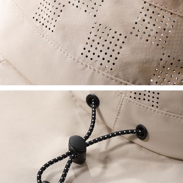 アウトドア　帽子 紫外線防止 つば広通気性抜群 軽量折りたたみハット