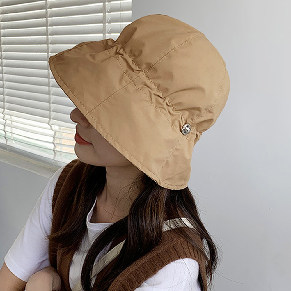 アウトドア　帽子 紫外線対策バケットハット つば広折り畳み式日除け帽子