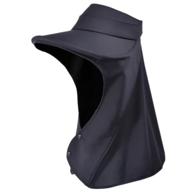 アウトドア　帽子 女性用つば広日焼け防止帽子首カバー付き折りたたみ遮熱通気