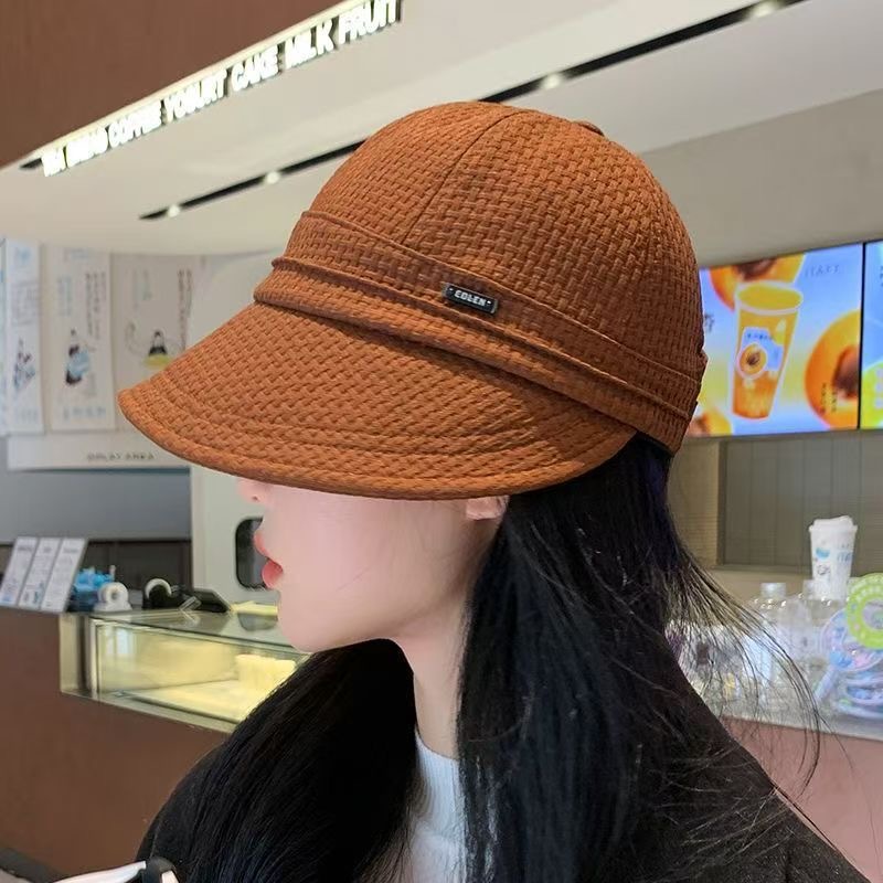 アウトドア　帽子 シンプル素材感バケットハット