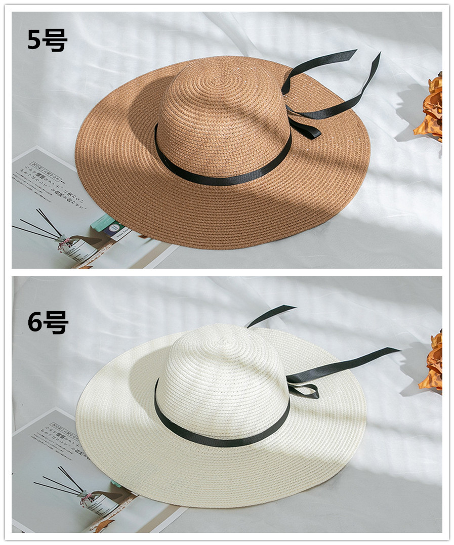 アウトドア　帽子 つば広麦わら帽子 日よけ草編みハット 折りたたみ可能