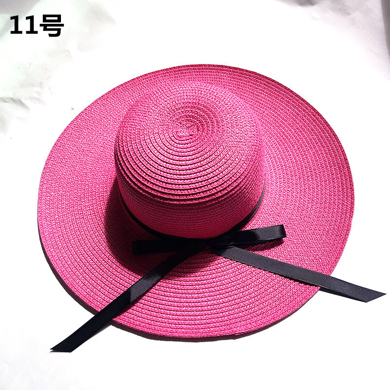 アウトドア　帽子 つば広麦わら帽子 日よけ草編みハット 折りたたみ可能