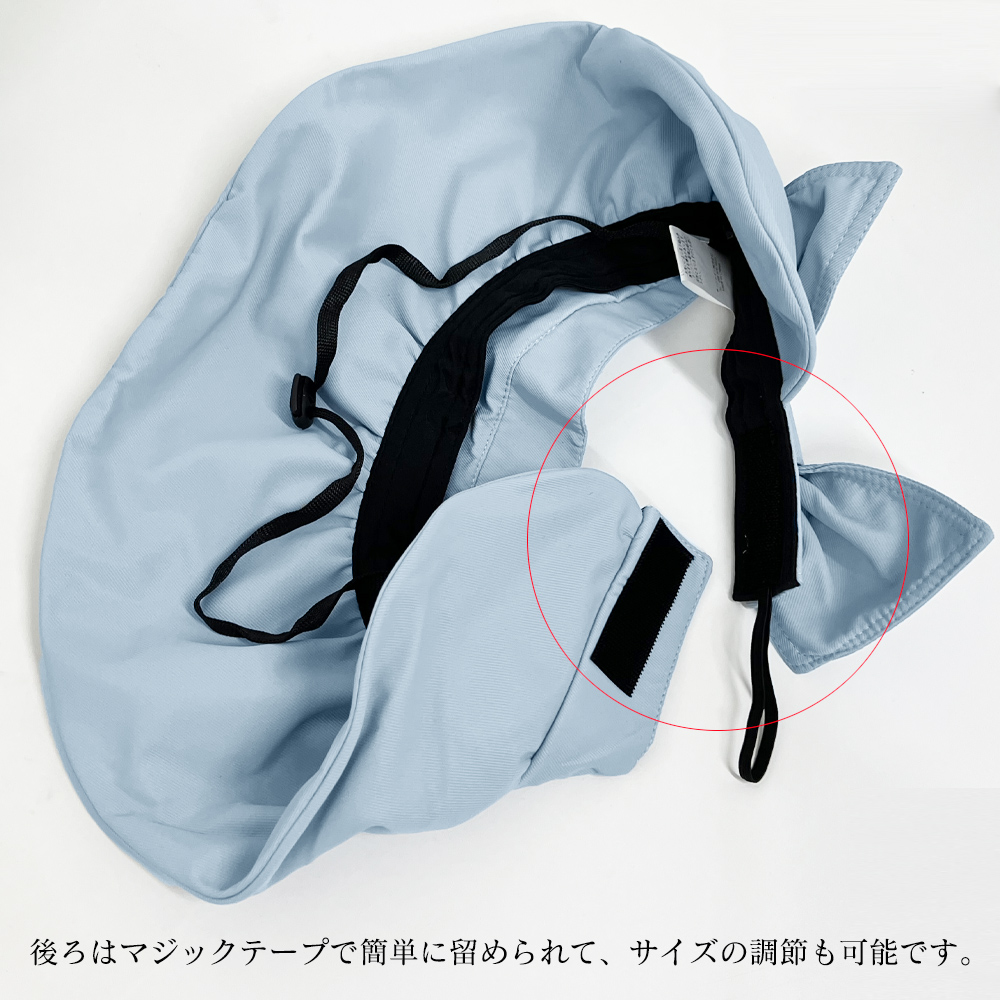 アウトドア　帽子 つば広サンバイザー 紫外線対策 小顔効果 リボン付き