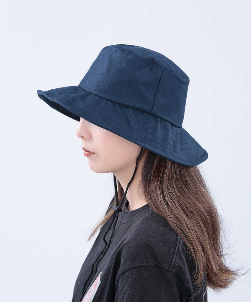 アウトドア　帽子 防水撥水バケットハット 折りたたみ雨帽子