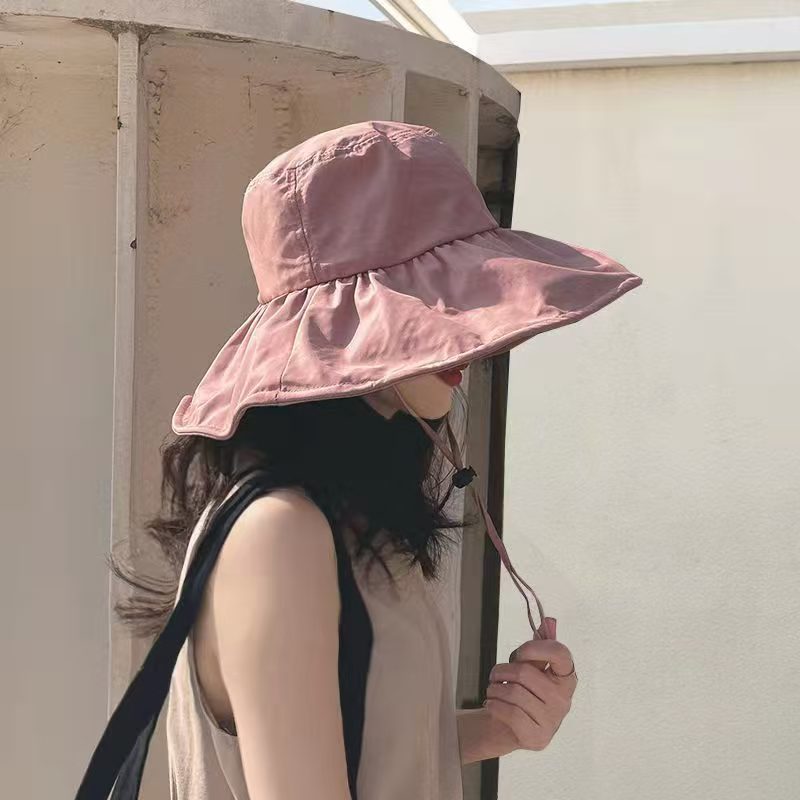 アウトドア　帽子 両面使い日よけつば広ハット