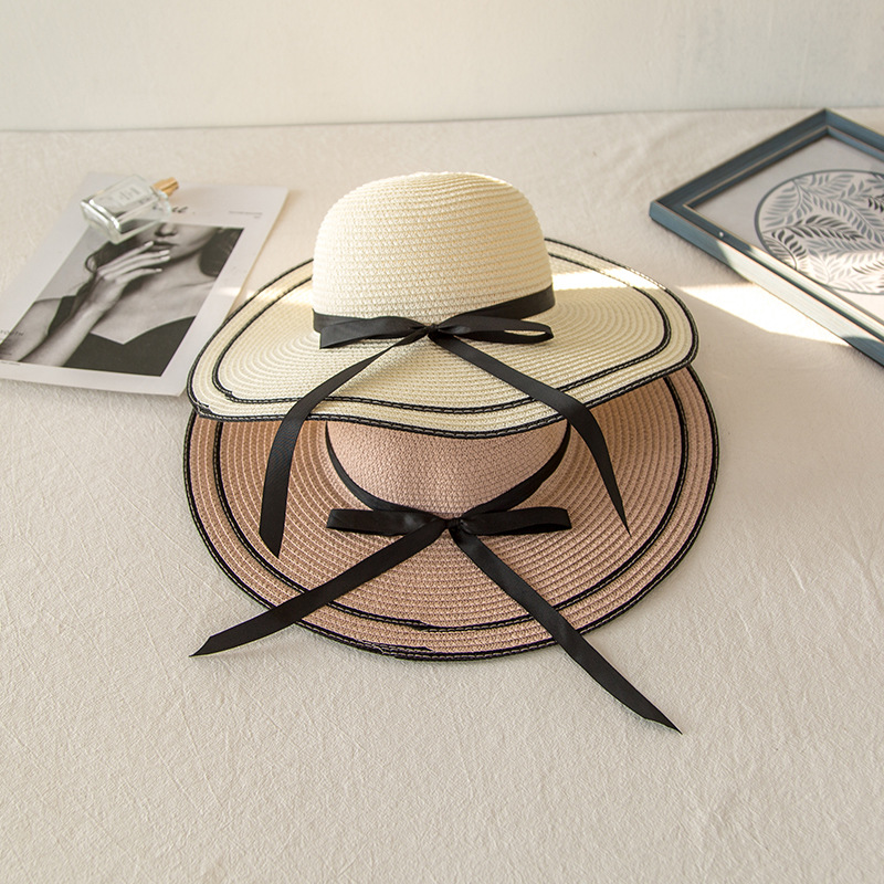 アウトドア　帽子 麦わら帽子 つば広 折りたたみ 日よけ 草編み 女性用