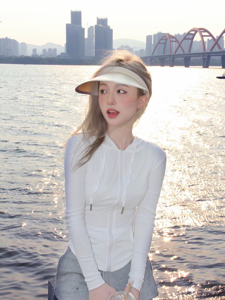アウトドア　帽子 爽やか海辺サンバイザー