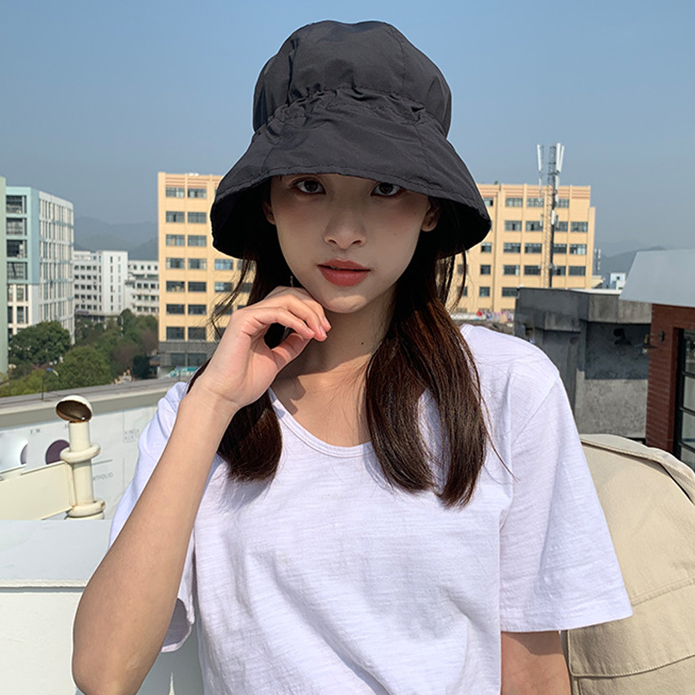 アウトドア　帽子 紫外線対策バケットハット つば広折り畳み式日除け帽子