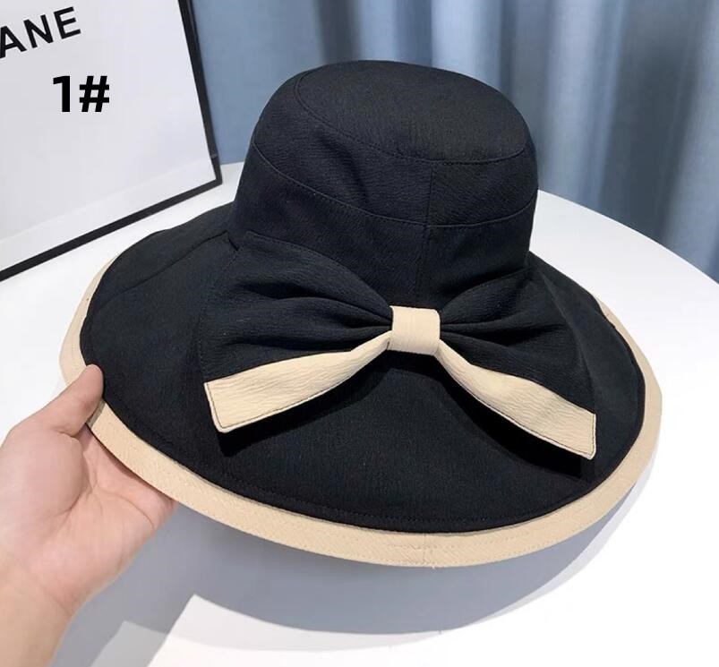 アウトドア　帽子 女性用つば広帽子 日よけ紫外線対策 リボン付きサマーハット