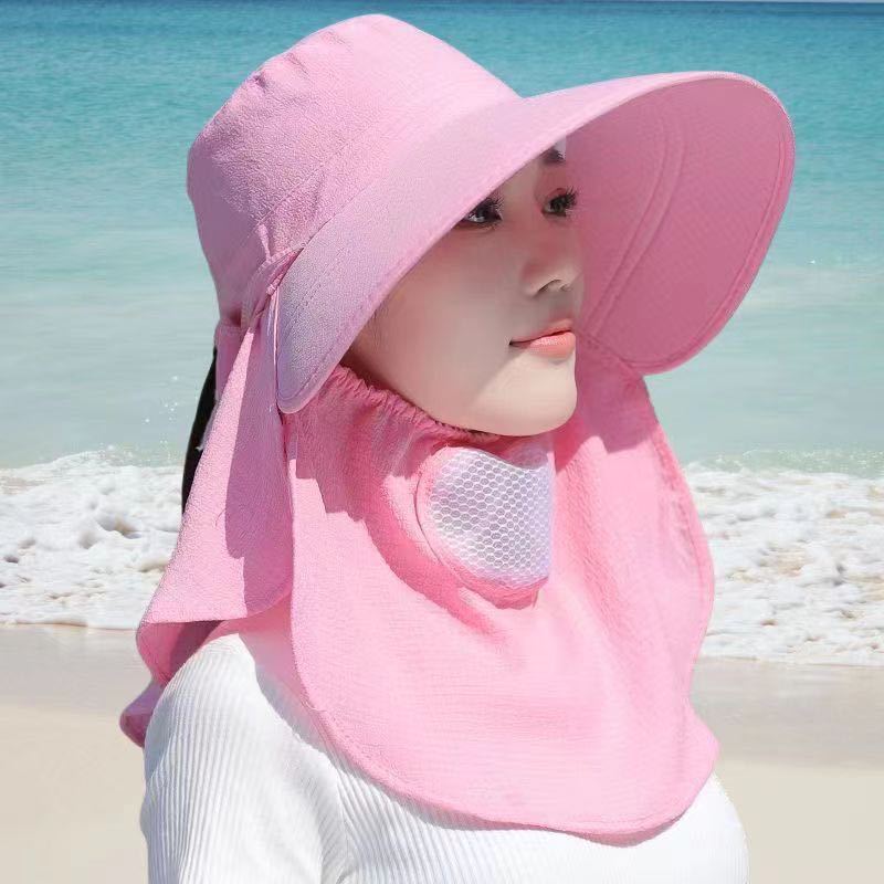 アウトドア　帽子 首元ガード付き サンシェードハット